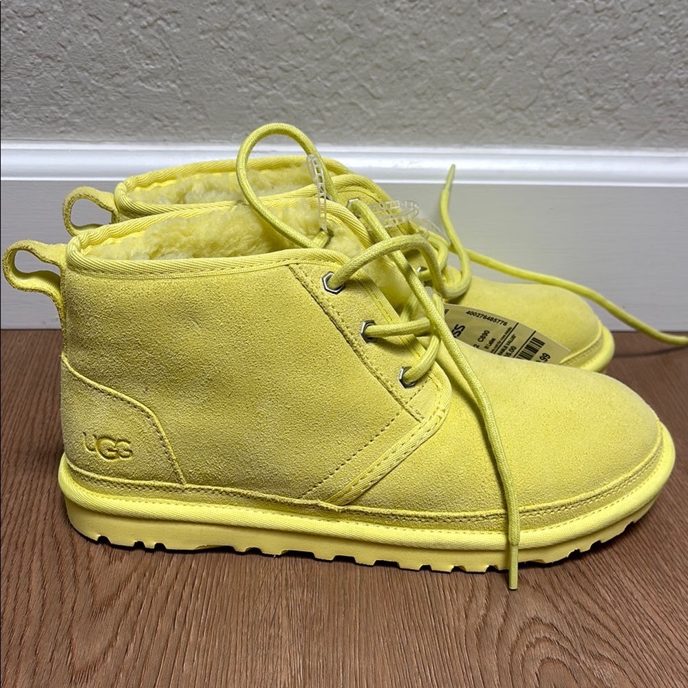 UGG Neumel Yellow Suede Boots